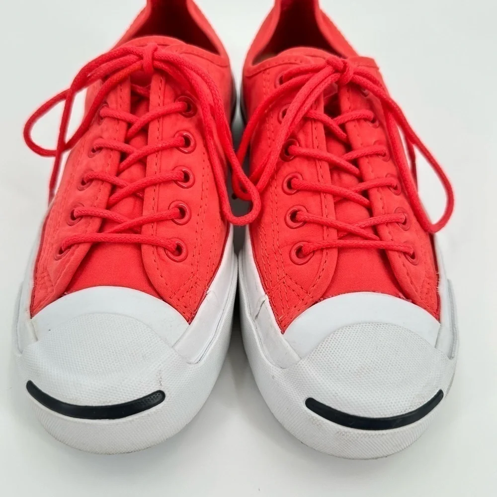 Converse Jack Purcell Unisex Dk Coral/Pink Sneakers Skate Lace Up Sz 6 Wmn/4.5Mn